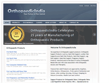 Tablet Screenshot of orthopaedicindia.com